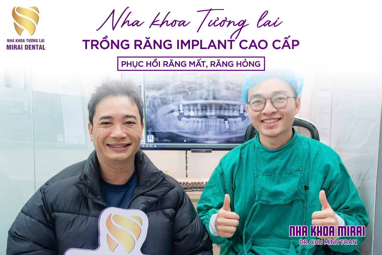 Khách hàng trồng Implant tại nha khoa Tương Lai